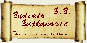 Budimir Bujkanović vizit kartica